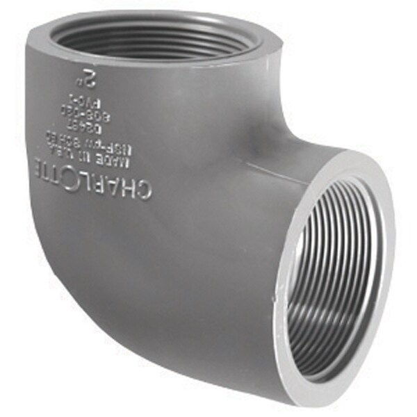 Charlotte Pipe And Foundry Charlotte Pipe Schedule 80 1-1/2 in. FPT X 1-1/2 in. D FPT PVC 90 Degree Elbow 1 pk PVC 08302 1800 - main